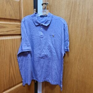 Polo Ralph Lauren Mens XXL Classic Fit Purple Short Sleeve Polo Shirt Pony Logo